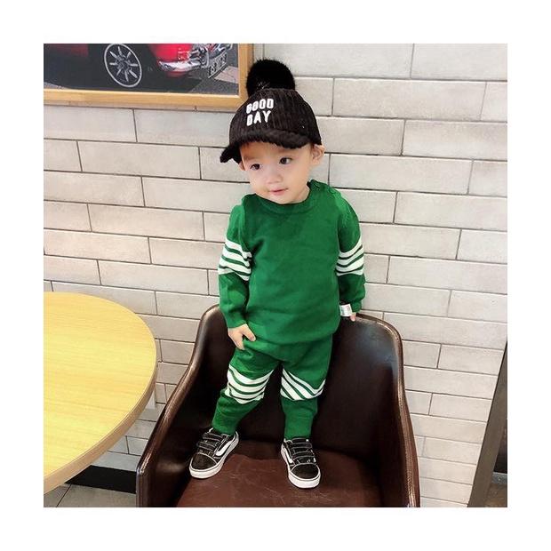 Bộ Quần Áo Thu Đông Cho Bé, Set Nỉ Kẻ Đáng Yêu Ấm Áp, Chất Nỉ Cao Cấp, Size Từ 11-25 Kg