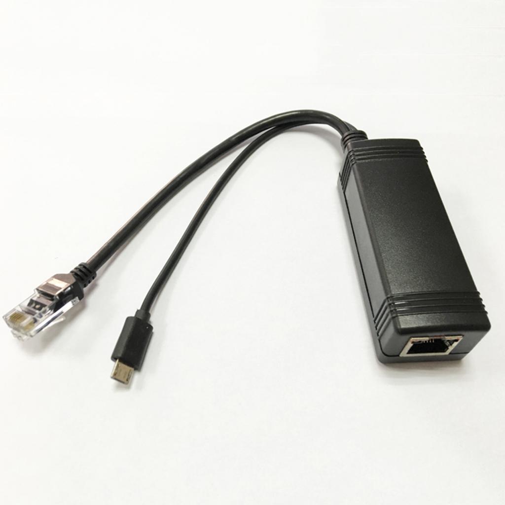 2 Pack Active PoE Power Over Ethernet Splitter Adapter 48 to 5V IEEE 802.3af