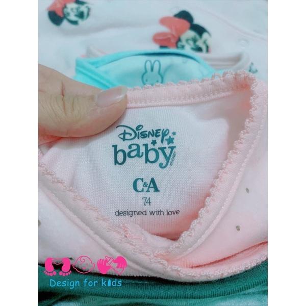 Sleepsuit nỉ nhung Disney C&amp;A xuất dư xịn, bộ body ấm cho bé trai và bé gái