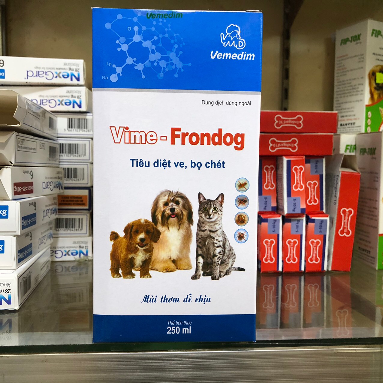 Thuốc Xịt Ve Rận Bọ Chét Vime Frondog Cho Chó Mèo 250ml