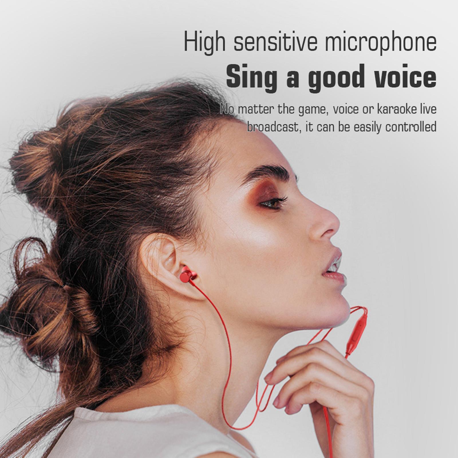 Earphones in-Ear Headphones with Microphone, Headset Stereo Sound Noise Isolating Free,3.5mm Wired Earbuds for iOS and Android Smartphones
