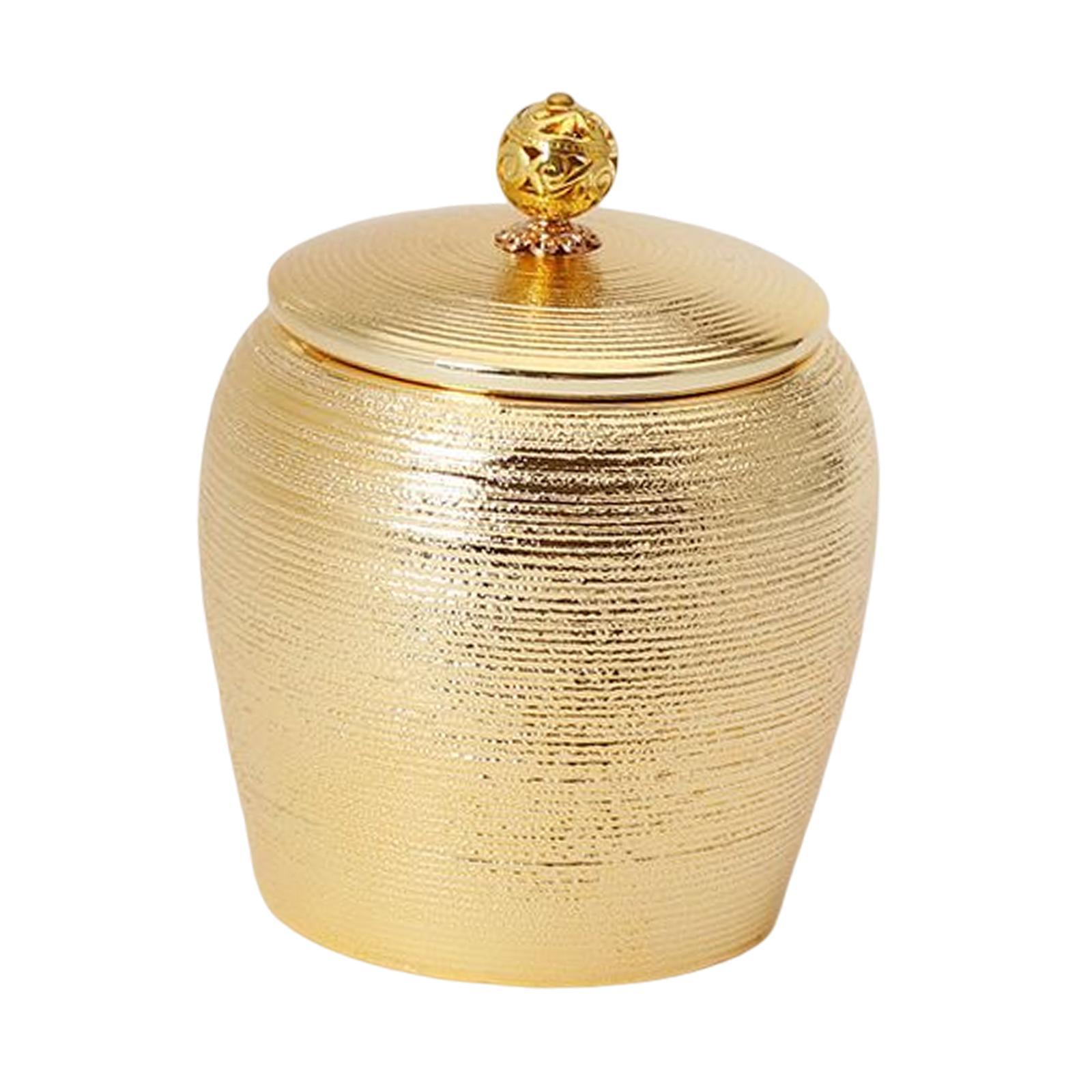2pcs Sealed Storage Canister Dustproof Porcelain for Office Cabinet