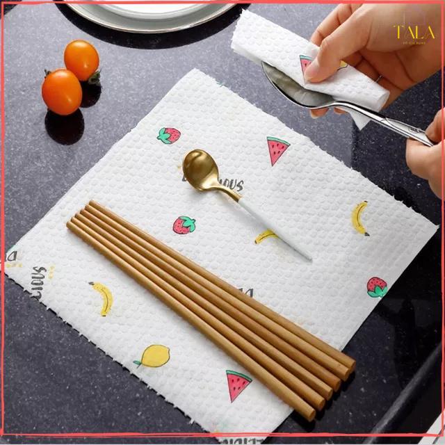 GIấy Lau 50 Tờ Lau Thấm Đa Năng, Siêu Thấm, Siêu Sạch, Dễ Lau Chùi Vô Cùng