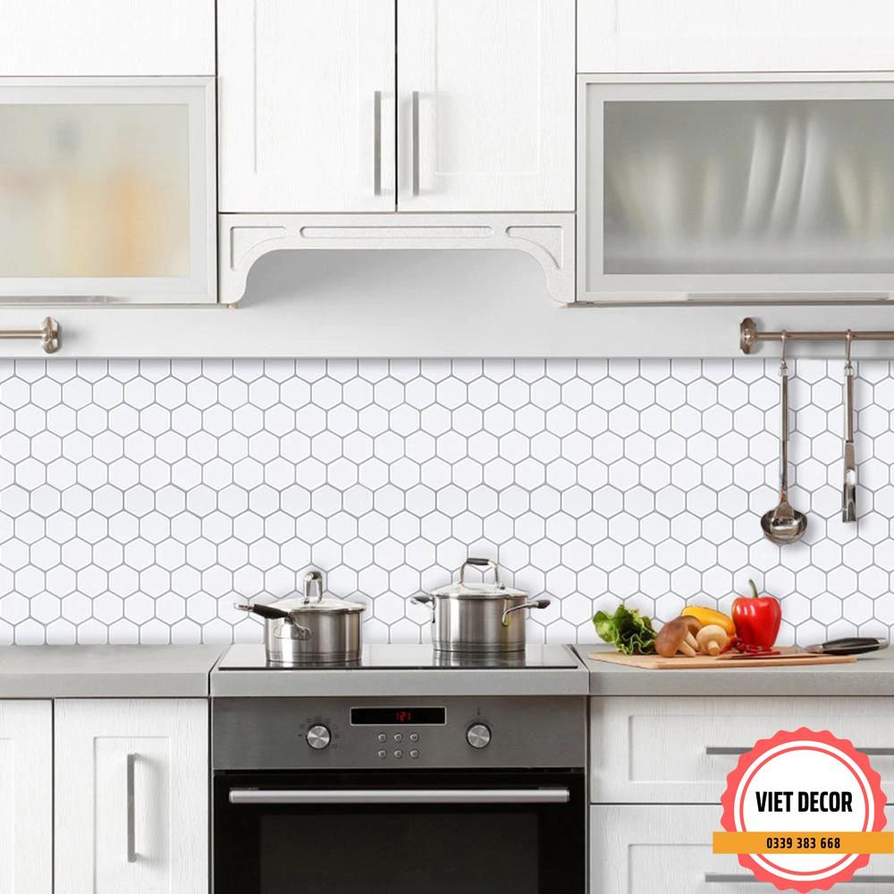 Decal Gạch Dán bếp - Set 1m dài gạch bông - Họa tiết đơn giản - Trang trí bếp, Dán tường