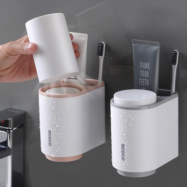 Kệ Để Cốc, Bàn Chải Đánh Răng Treo Tường Gọn Gàng Siêu Dính