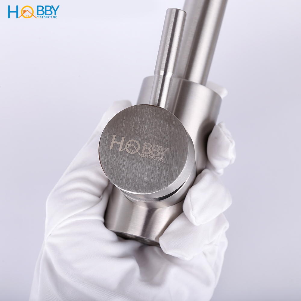 Vòi nước rửa chén bát nóng lạnh inox 304 Hobby Home Decor CRC2