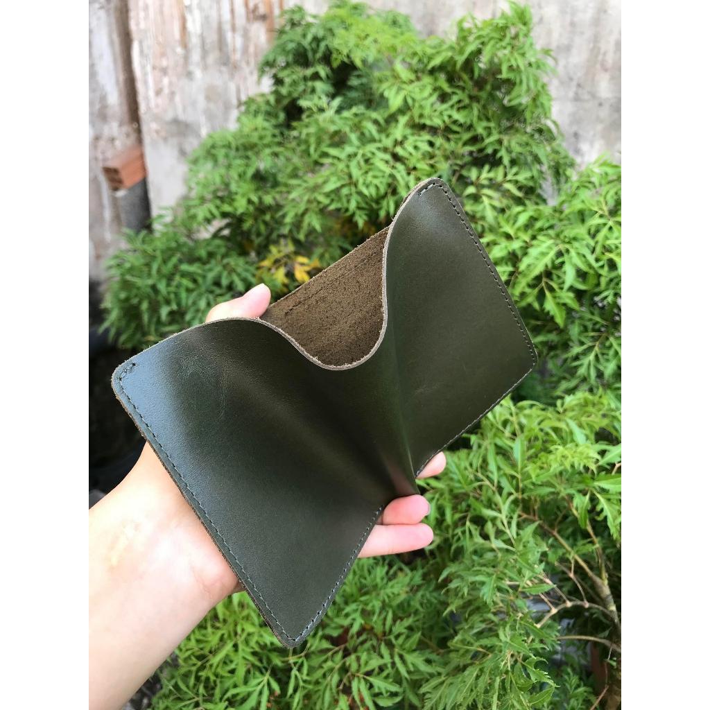 Ví Nam Da Bò Pullup Basic Tc - Ví Da Bò Thật Hàng Cao Cấp Mẫu Mã Lịch Lãm Sang Trọng 12x 9.x 2.5 cm -GENNIN STORE