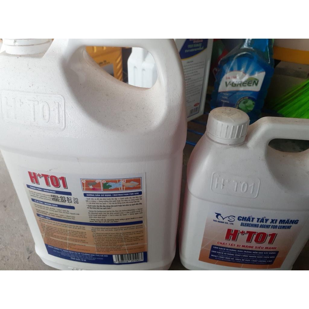 H+T01 can 5l chất tẩy Xi măng