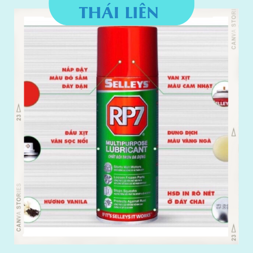 RP7 Chai Xịt Chống Rỉ Sét 150g 175g 300g 350g.