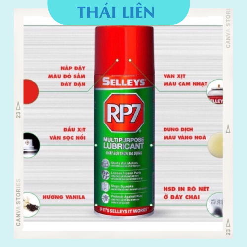 RP7  Chai Xịt Chống Rỉ Sét 150g 175g 300g 350g