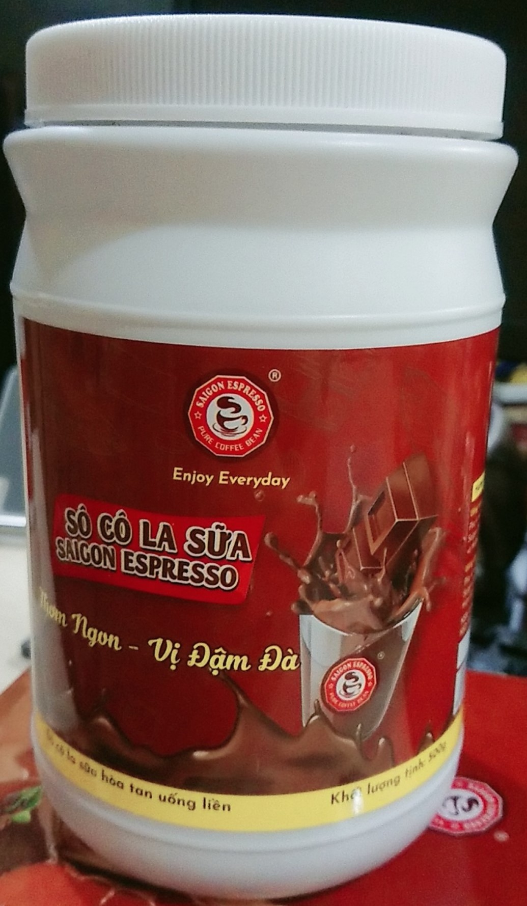 Sô cô la sữa Saigon Espresso hòa tan, HỦ NHỰA 500g/hủ