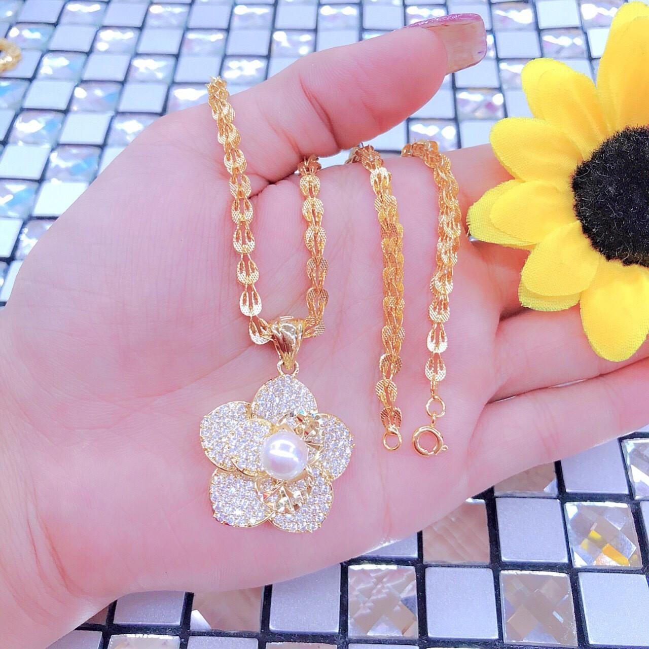 Dây chuyền nữ xi dát vàng 18k EKH687