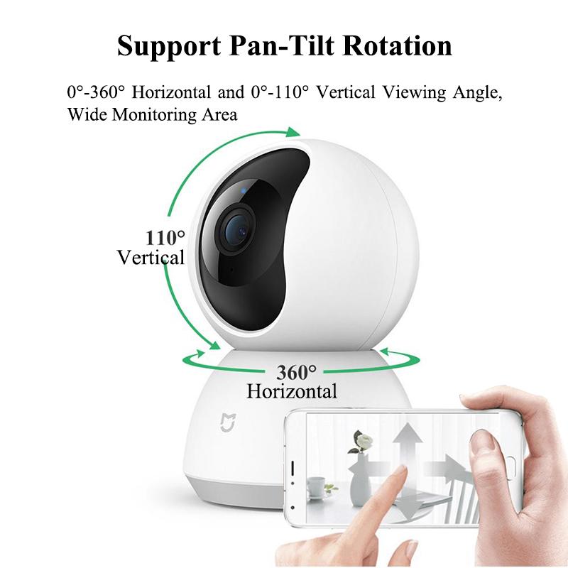 Camera thông minh Xiaomi Mijia 2K 1296P HD 360 Góc Mi Home Security Camera IP trong nhà Pan-Tilt WiFi Giám sát trẻ em Webcam video ban đêm Màu sắc: Camera 2K