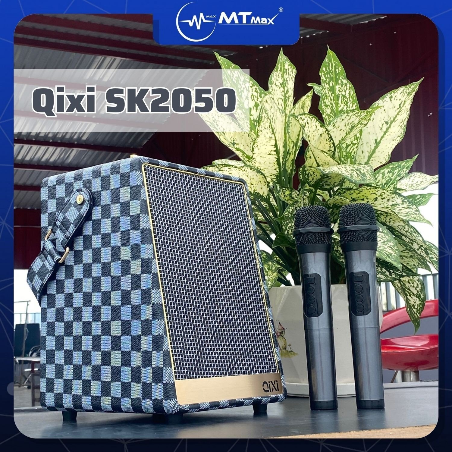 Loa Karaoke Bluetooth Qixi SK2050 - Âm Bass Mượt Mà, Pin 3600mah Và 2 Micro Không Dây Đi Kèm, Đáp Ứng Mọi Nhu Cầu Thưởng Thức Âm Nhạc