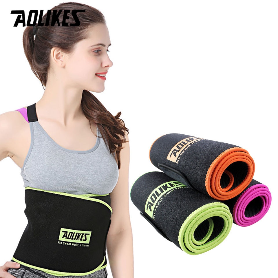 Đai quấn giảm mỡ bụng định hình vòng eo AOLIKES A-7980 Pro sweat waist trimmer