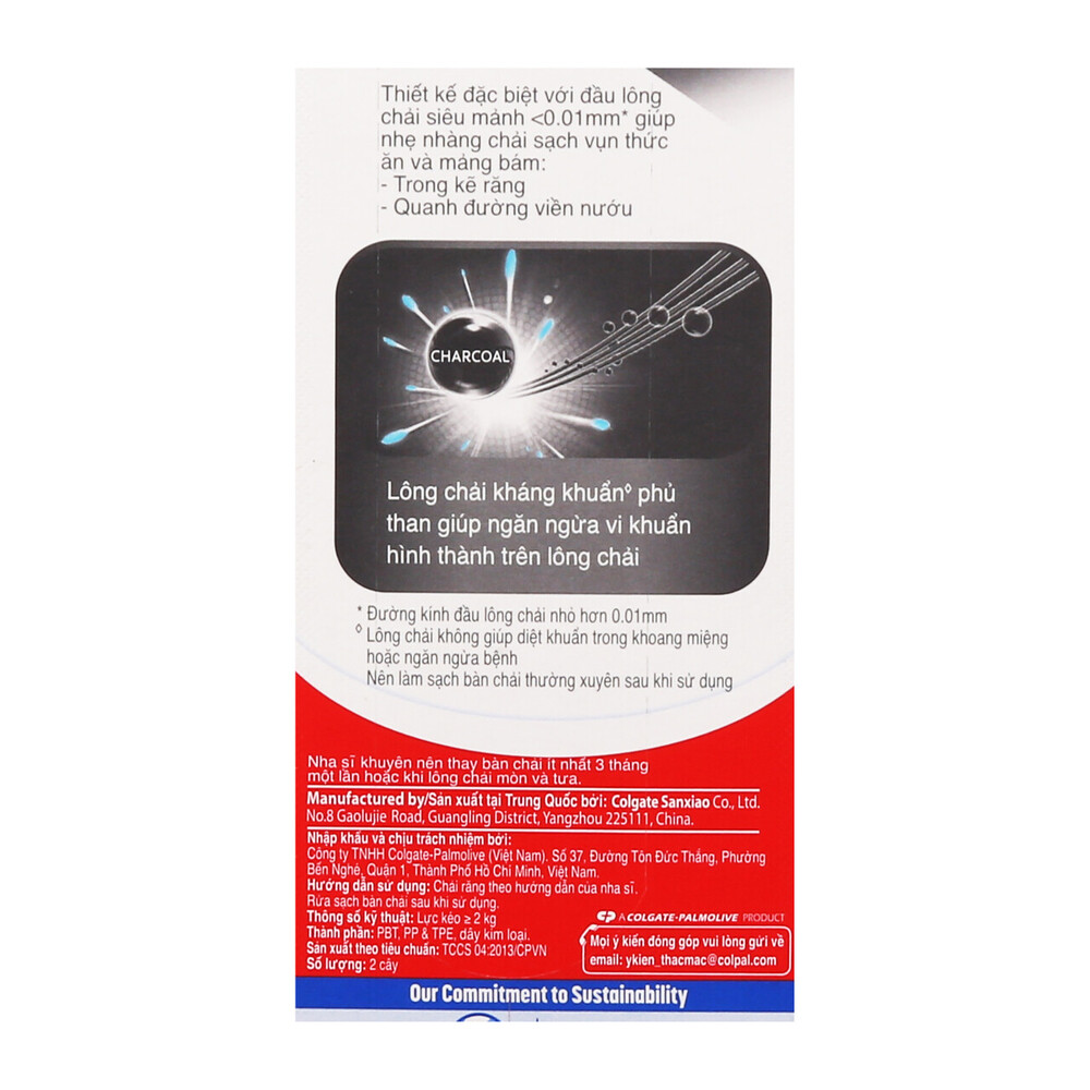 Lô 2 Bàn Chải Đánh Răng Colgate Slimsoft Charcoal