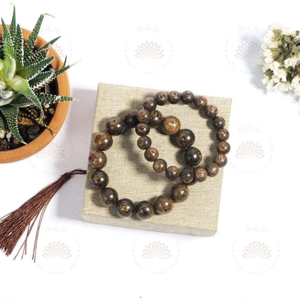Vòng Tay Trầm Hương Tròn Đơn Sánh Chìm Nước- Trầm Hương Tự Nhiên - Trầm Việt- Size Nam Nữ.