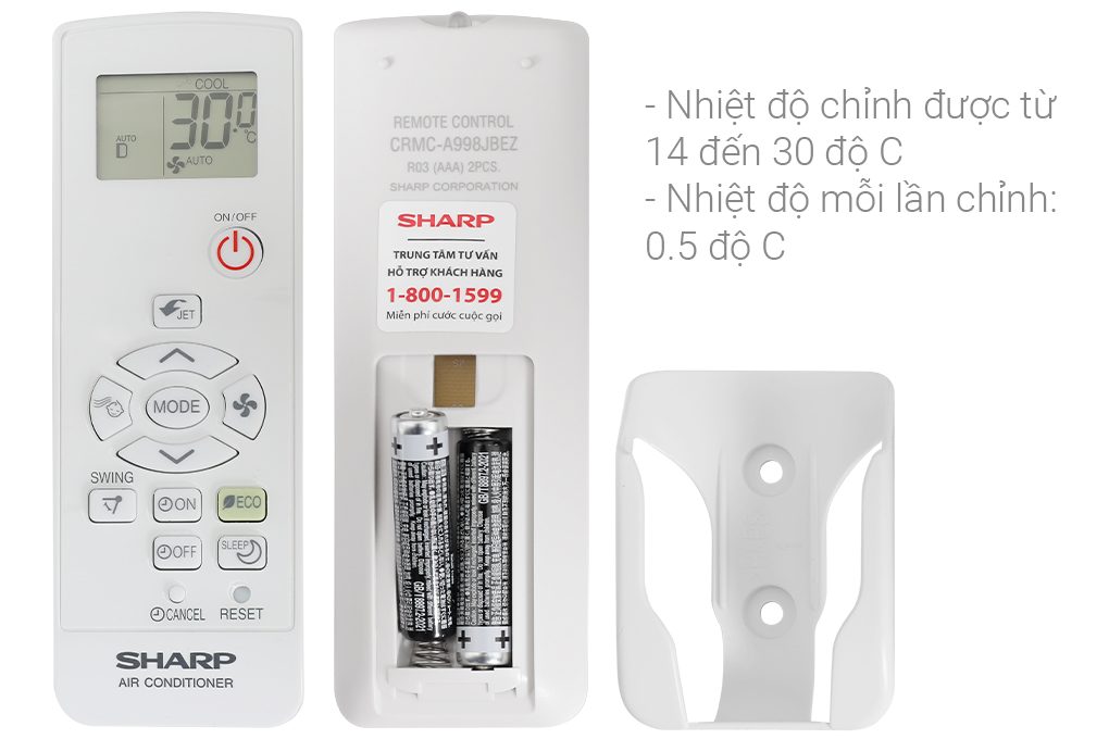 Điều hòa Sharp Inverter 2 HP 18000BTU AH-X18ZEW -Hàng chính hãng - Giao tại Hà Nội