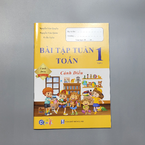 Bộ Bài tập tuần và Đề kiểm tra Toán, Tiếng Việt Lớp 1 kỳ 2 Cánh Diều. Qbooks