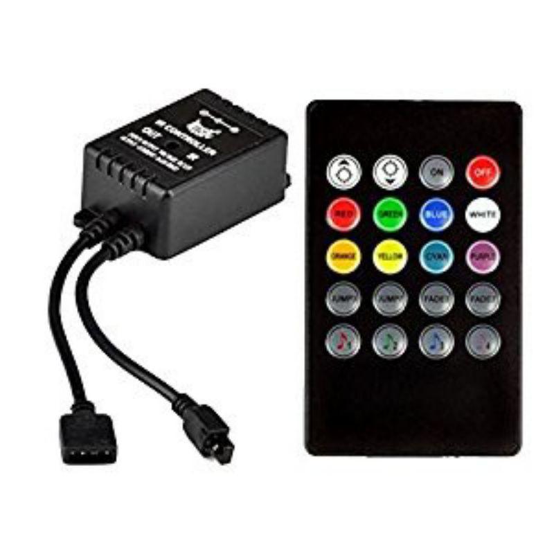 Đèn led dây 5050 RGB-5m phủ keo silicon + Nguồn + Bộ khiển Led dây