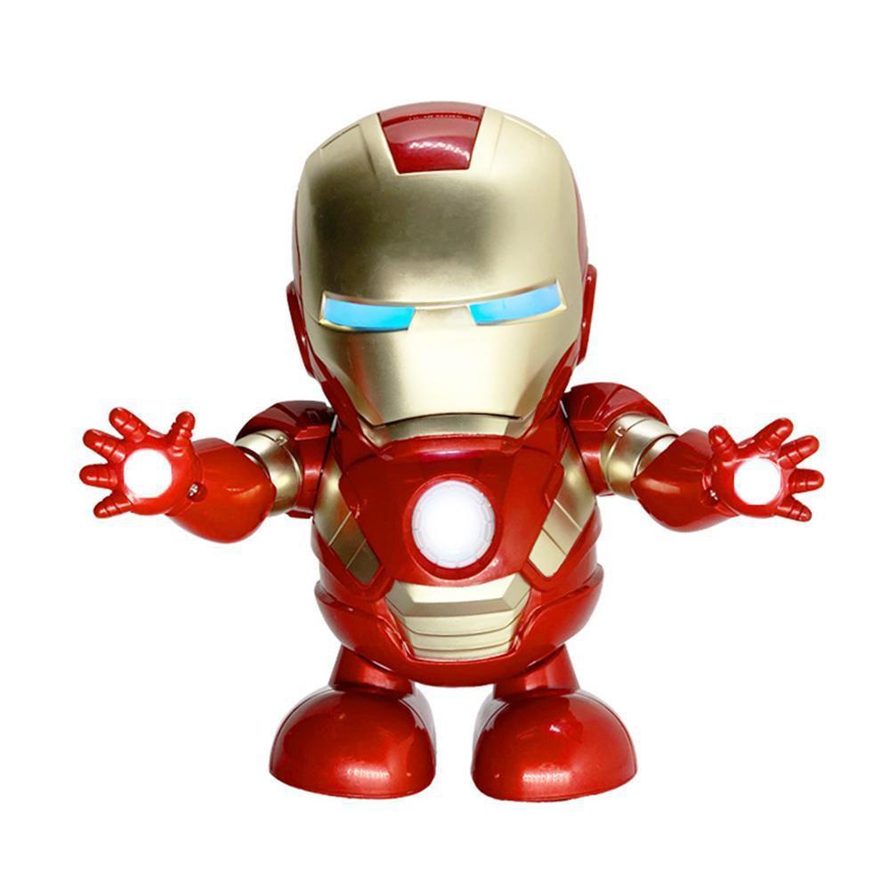 Robot iron man biết nhảy có đèn