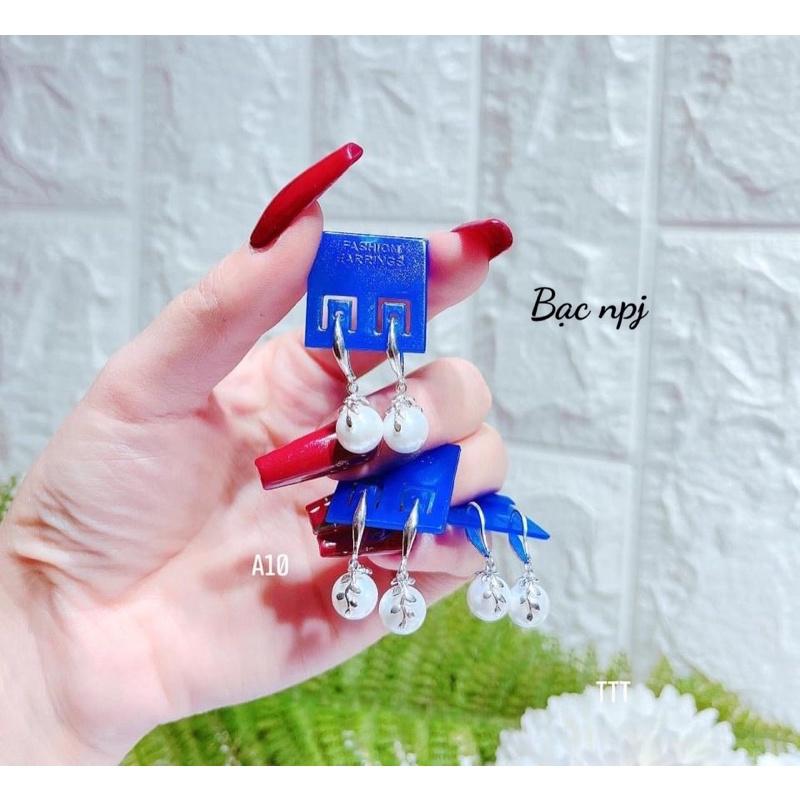Bông tai trai bạc đẹp, phong cách trẻ trung, ảnh thật 100% -Bạc npj