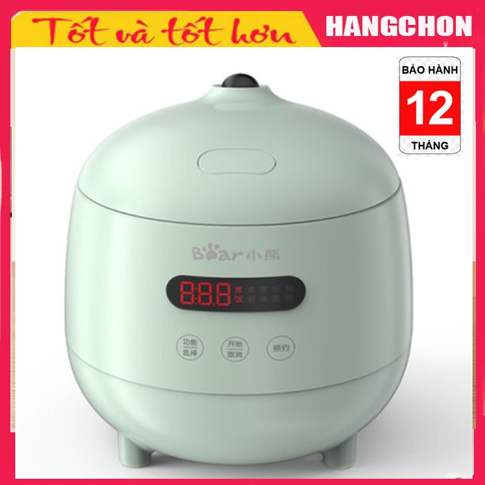 Nồi cơm điện đa năng 1.2L màu xanh phiên bản điện tử có hẹn giờ nấu cơm, canh,cháo, lẩu,.... (hàng nội địa)