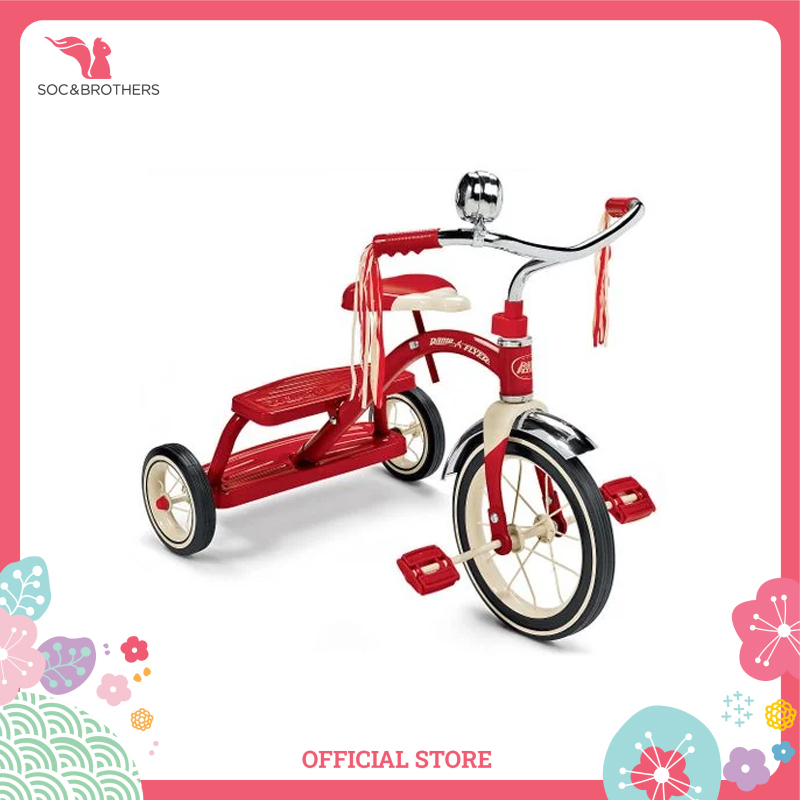 Xe đạp ba bánh trẻ em Radio Flyer Classic Red Dual Deck Tricycle