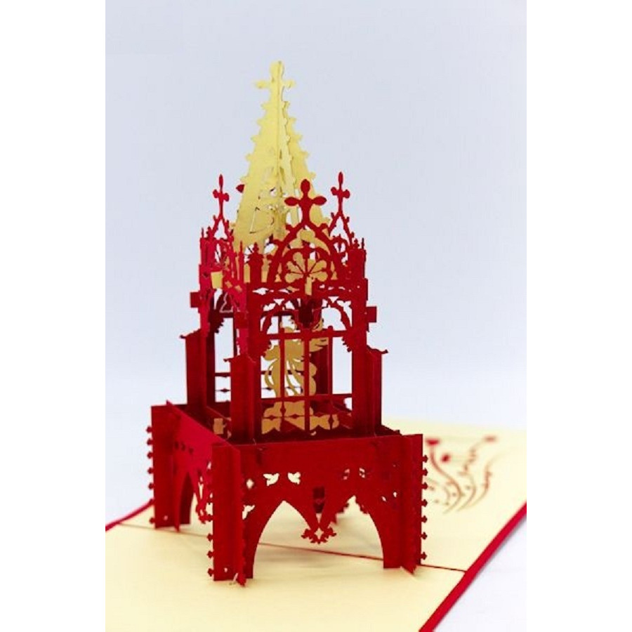 Thiệp 3D Giáng Sinh - Tòa Thánh Noel - NON44