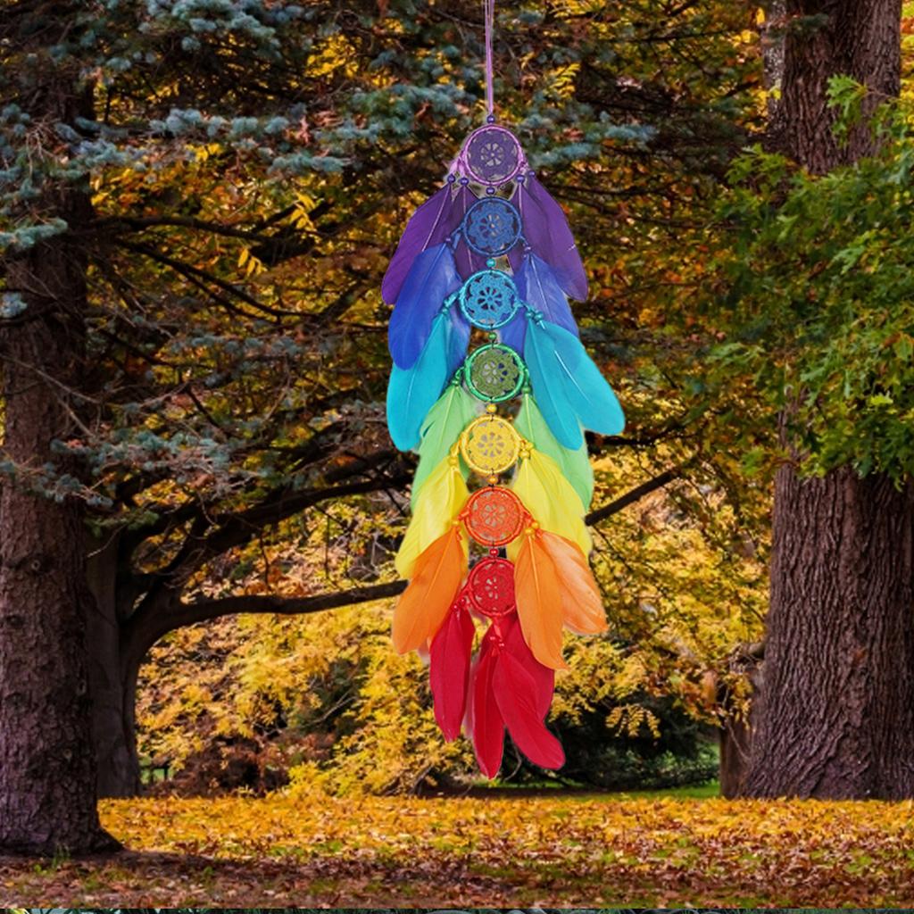 Nhiều Màu Sắc Bằng Dream Catcher Mặt Dây Chuyền Nghề Tặng Nhà Xe Trang Trí Tường