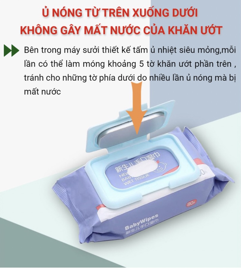 Máy ủ ấm khăn cho bé 2-C9-T-4491-2020