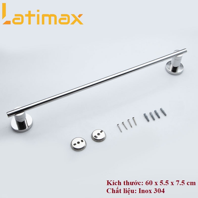 Giá treo khăn tắm đơn Inox 304 cao cấp - Thanh vắt khăn nhà tắm sang trọng chống gỉ sét