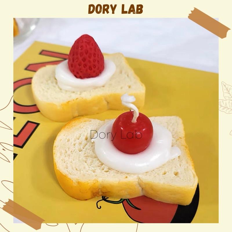 Nến Thơm Bánh Sandwich Trái Cây Nhiều Màu Sắc, Phụ Kiện Decor - Dory Lab