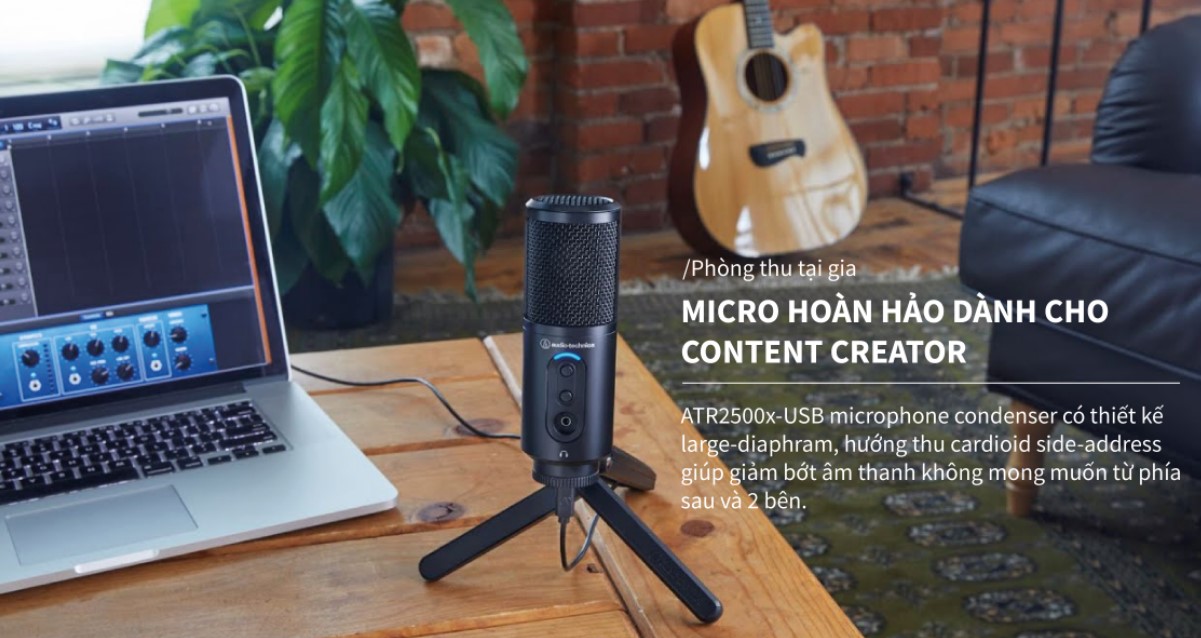 Mic âm thanh Audio Technica ATR2500XUSB - HÀNG CHÍNH HÃNG