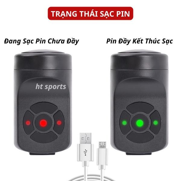 Còi Xe Đạp HT Sports 4 Chế Độ Âm Thanh Cực Lớn Gắn Ghi Đông Chống Trộm Chống Nước