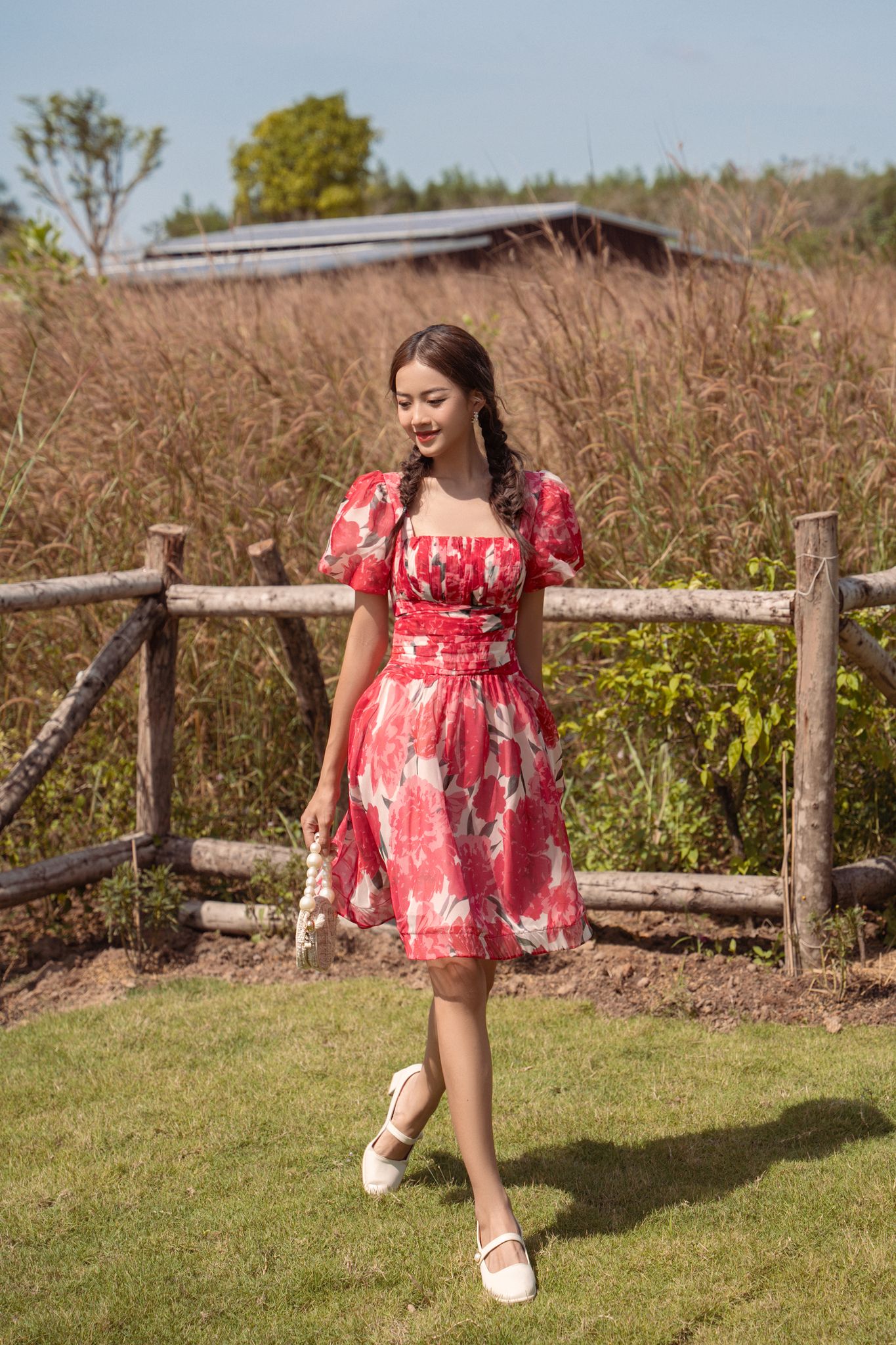 OLV - Đầm Berry Blooming Dress