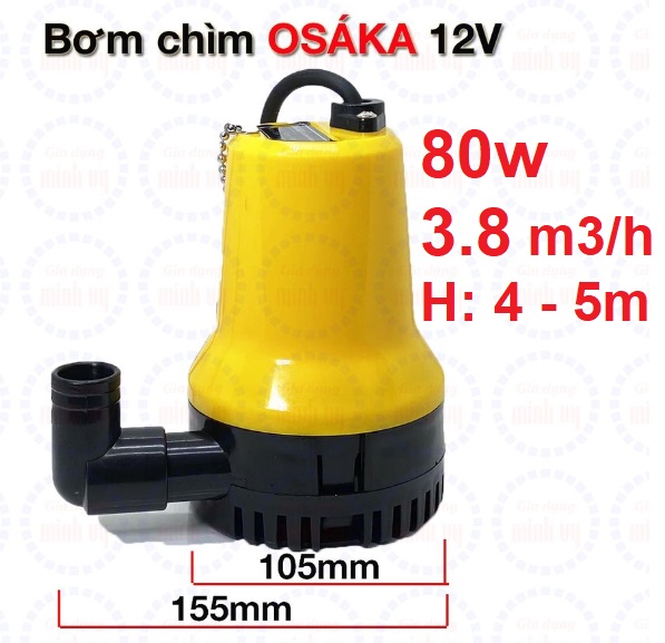 Bơm nước thả chìm mini 12V