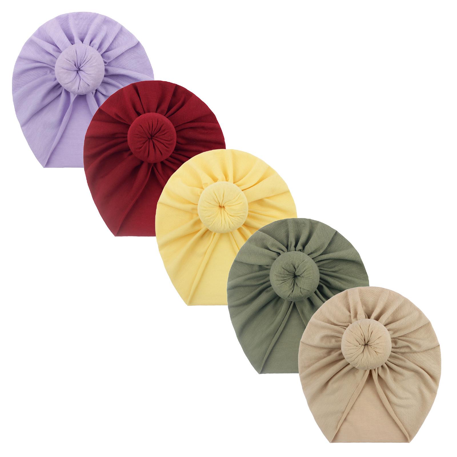 5 Bộ Sơ Sinh Bé Tập Đi Trẻ Em Bé Gái Bé Trai Băng Đô Cài Tóc Turban Gọng Cotton Bò Nón Bóng Tròn Hoa Xinh Xắn Cho Bé Gái Chắc Chắn Băng Đô Cài Tóc Turban Gọng thắt Nút Xinh Xắn