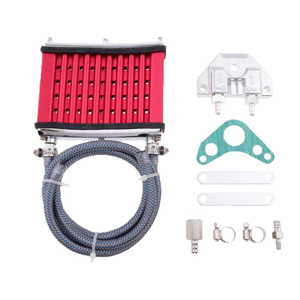 Oil Cooler Cooling Radiator For 50cc 70cc 90cc 110cc 125cc ATV Red