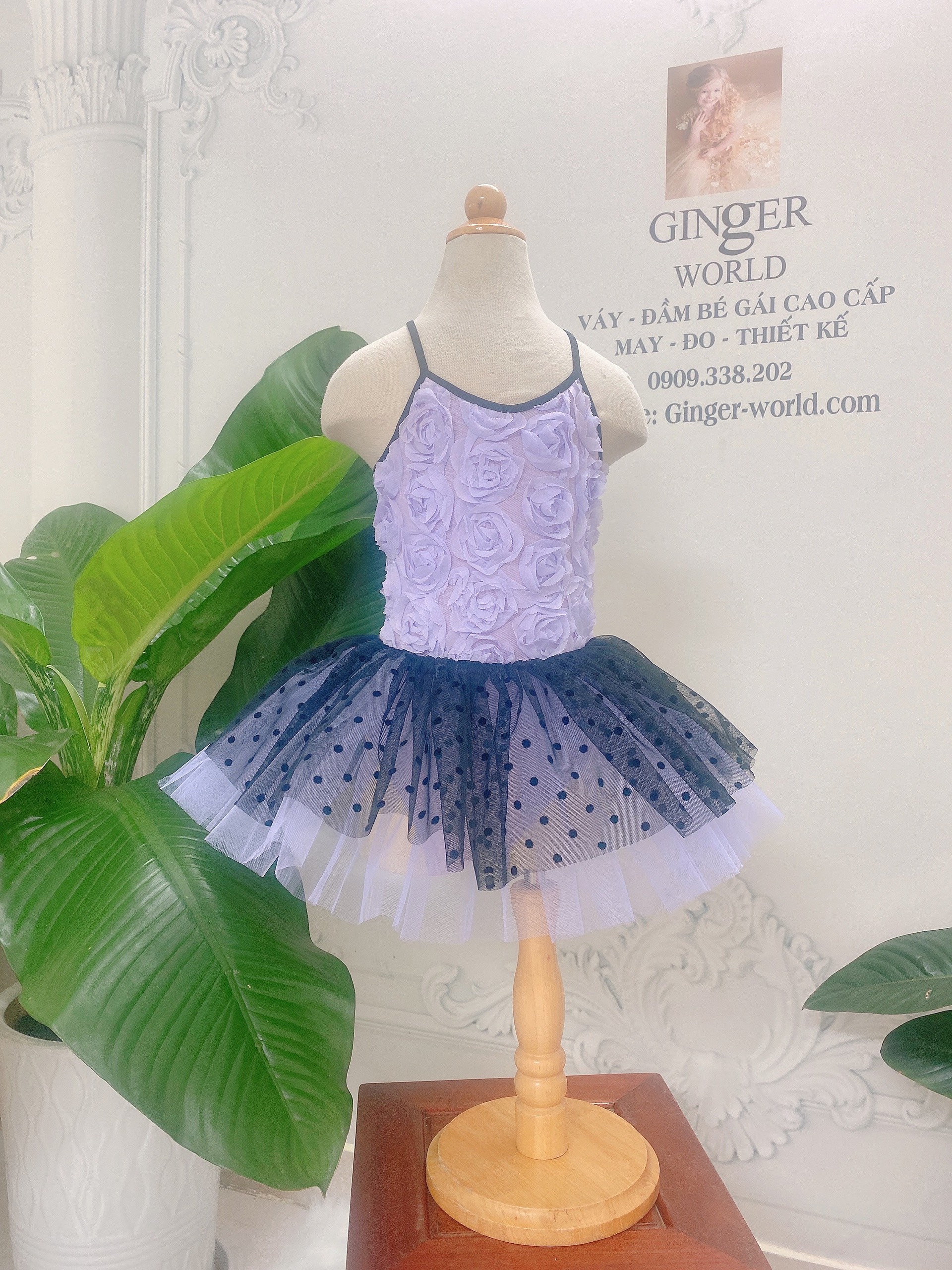 Đầm múa Ballet bé gái PD376 Ginger world