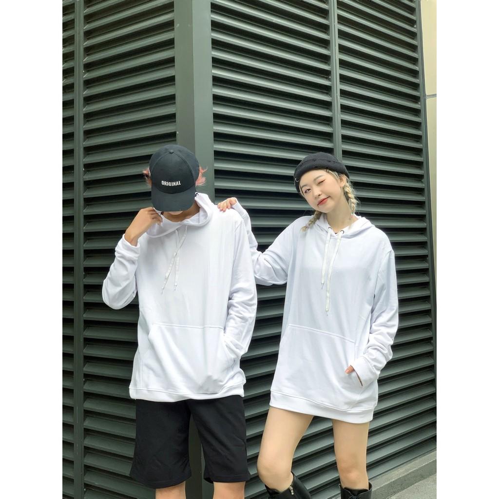 Áo nỉ Hoodie basic trơn Boiz shop , áo nỉ bông hoodie unisex nam nữ