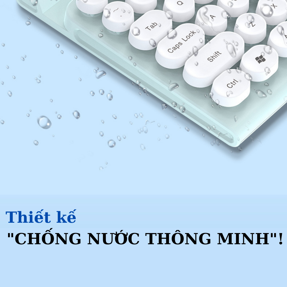 Bàn Phím Máy Tính Giả Cơ Langtu L3 Có Dây Nhỏ Gọn Chống Nước Phím Tròn Cổ Điển Hàng Chính Hãng