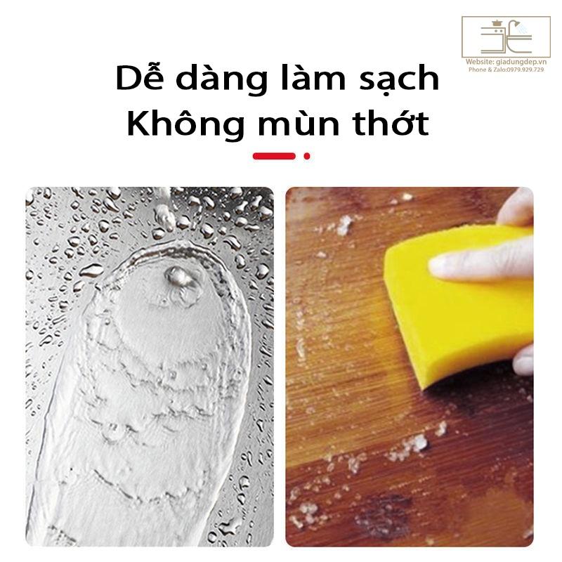 Thớt inox 304-Kim Loại kháng khuẩn cao cấp , chống ẩm mốc độc hại, vệ sinh dễ dàng, cường lực không mùn gỗ, an toàn A17