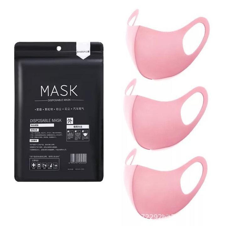 TÚI 3 CHIẾC KHẨU TRANG MASK NHẬP KHẨU CAO CẤP 88024 SHOP HOÀNG XUÂN