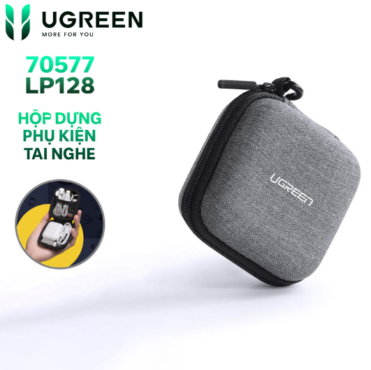 Hộp Đựng Phụ Kiện Tai Nghe Ugreen 70577(80x80x40 mm) - Hàng chính hãng