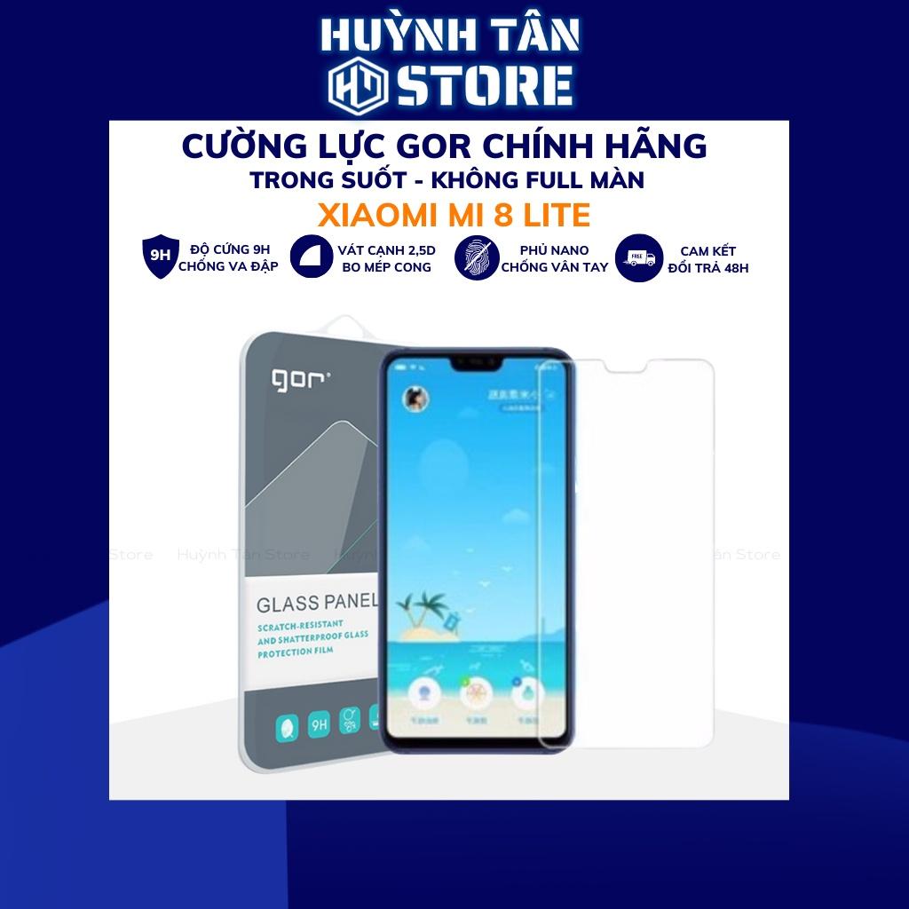 Cường lực mi 8 lite trong suốt KHÔNG FULL MÀN chống bám vân tay GOR phụ kiện huỳnh tân store