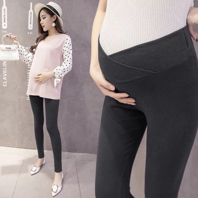 Quần Legging Bầu Cạp Chéo