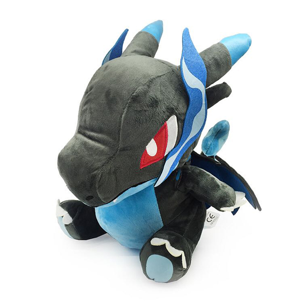 Gấu bông pokemon rồng lửa mega charizard x ngồi (18cm) hàng chính hãng pokemon cao cấp tặng kèm 1 móc khoá da pu đính đá như hình