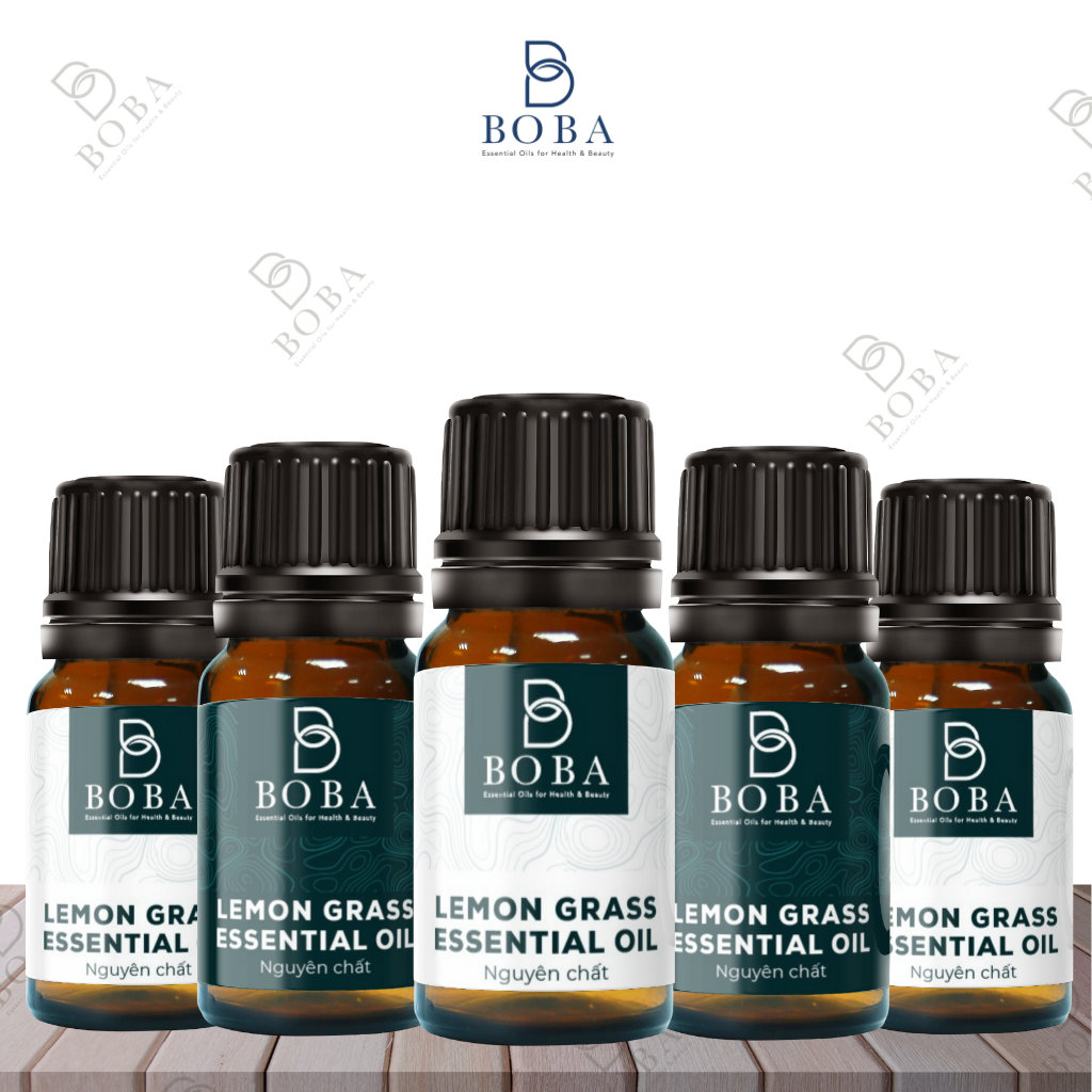 (HCM) Tinh Dầu Sả Chanh Boba Khuếch Tán Hương Thơm, Làm Dịu Không Khí, Kiểm Soát mùi, Sả chanh 5ml