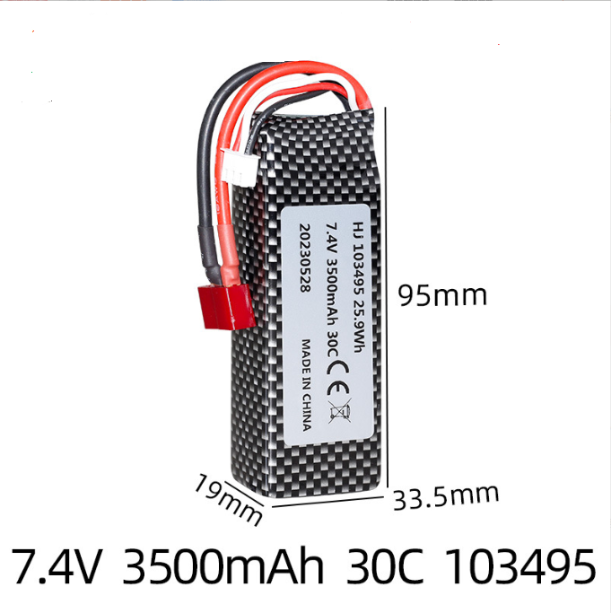 Pin Lithium Lipo 2s 7.4v 3500mah 103495 Xe Điều Khiển Wltoys 144001 124018 124019